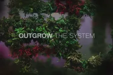 poster for a documentary called Outgrow the system